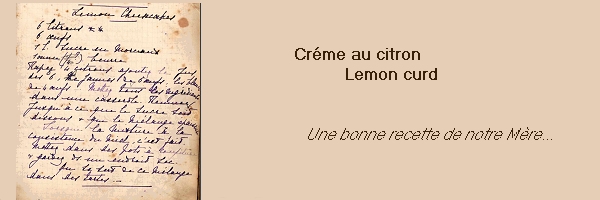 Recette du mois: crème de citrons, lemon curd