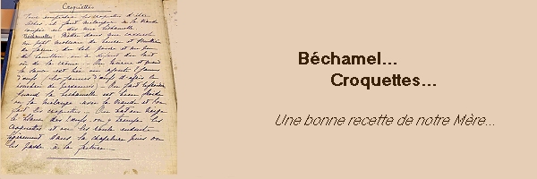 Croquettes – Béchamel