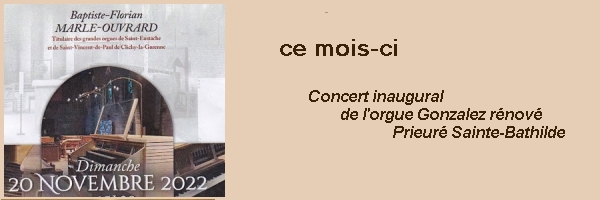 Concert inaugural de l’orgue Gonzalez rénové