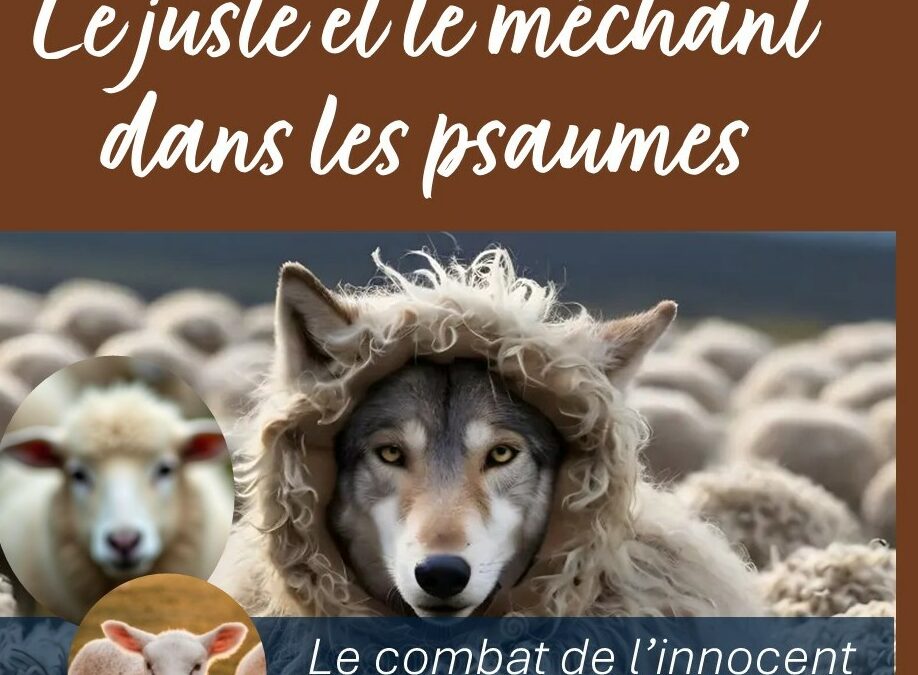 Halte spirituelle le jeudi 4 décembre2025 avec soeur Marie-Anne « Le juste et le méchant dans les psaumes »